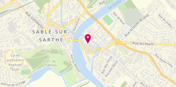 Plan de Yves Rocher, 21 Rue de l'Île, 72300 Sablé-sur-Sarthe