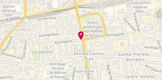 Plan de Yves Rocher, Centre Yves Rocher Centre Commercial 
Rue de l'Alma, 35000 Rennes