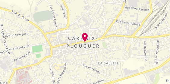 Plan de Centre de Beaute Yves Rocher, 8 Rue des Martyrs, 29270 Carhaix-Plouguer