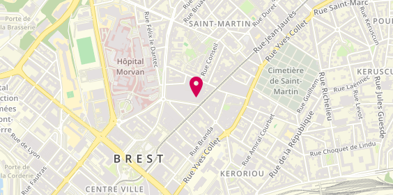 Plan de Centre de Beaute Yves Rocher, Centre Commercial Coat Ar Guéven
50 Rue Jean Jaurès, 29200 Brest