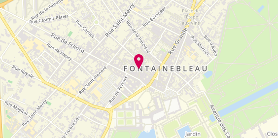 Plan de Esth'Hair, 15 Rue des 3 Maillets, 77300 Fontainebleau