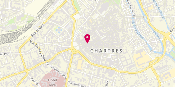 Plan de Centre de Beaute Yves Rocher, 23-25 Rue du Bois Merrain, 28000 Chartres