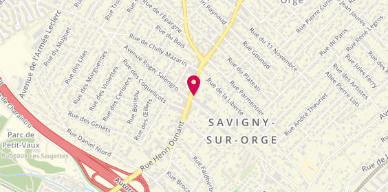 Plan de Monceau Parfums, 4 Boulevard Aristide Briand, 91600 Savigny-sur-Orge