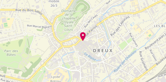 Plan de Centre de Beaute Yves Rocher, 58/60 Gd Rue Maurice Viollette, 28100 Dreux