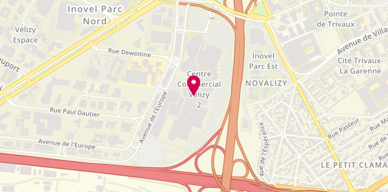 Plan de Centre de Beaute Yves Rocher, 2 avenue de l'Europe, 78140 Vélizy-Villacoublay