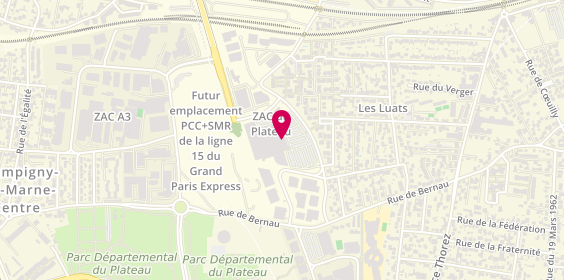 Plan de Centre de Beaute Yves Rocher, 156 Rue Alexandre Fourny Centre Commercial Leclerc, 94500 Champigny-sur-Marne