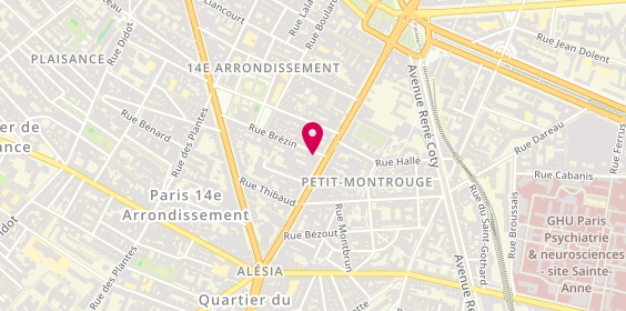 Plan de Sephora Paris General Leclerc, 3 Rue Brézin, 75014 Paris