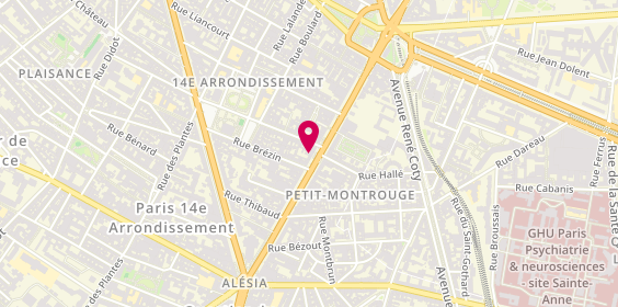 Plan de Centre de Beaute Yves Rocher, 40 avenue du Général Leclerc, 75014 Paris
