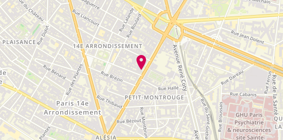 Plan de Lush, 34 avenue du Général Leclerc, 75014 Paris