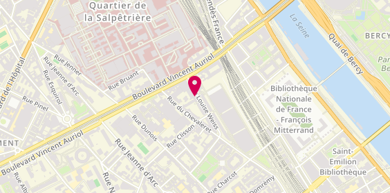 Plan de The Different Company, 37 Rue Louise Weiss, 75013 Paris