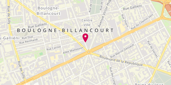 Plan de Yves Rocher, 183 Boulevard Jean Jaurès, 92100 Boulogne-Billancourt