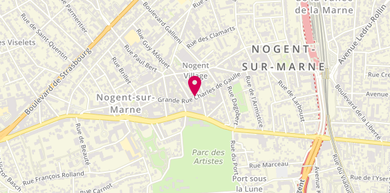 Plan de Parfumerie du Château, 125 grande Rue Charles de Gaulle, 94130 Nogent-sur-Marne