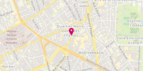 Plan de Centre de Beaute Yves Rocher, 142 Rue de Rennes, 75006 Paris