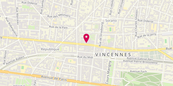 Plan de Marionnaud - Parfumerie & Institut, 146 Rue de Fontenay, 94300 Vincennes