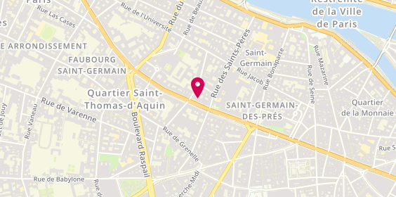 Plan de Fragonard Boutique Saint-Germain, 196 Boulevard Saint-Germain, 75007 Paris