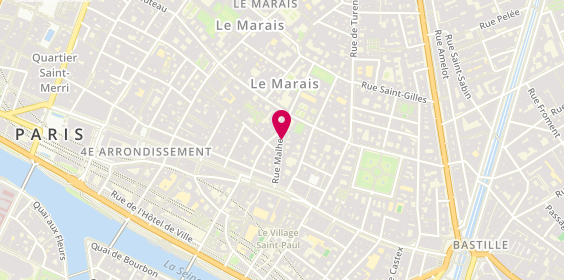 Plan de Kryolan City Apris, 20 Rue Malher, 75004 Paris