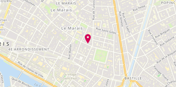 Plan de Caudalie Boutique SPA, 8 Rue des Francs Bourgeois, 75003 Paris