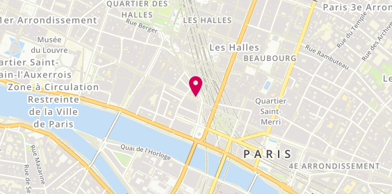 Plan de Centre de Beaute Yves Rocher, 104 Rue de Rivoli, 75001 Paris