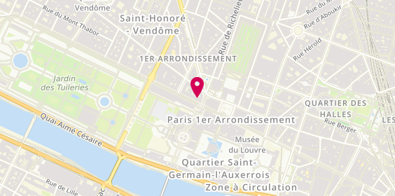 Plan de Benlux, 174 Rue de Rivoli, 75001 Paris