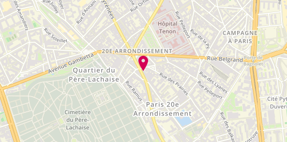 Plan de Marionnaud - Parfumerie & Institut, 196 Rue des Pyrénées, 75020 Paris