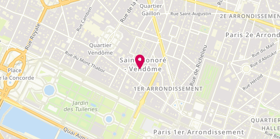 Plan de Dusita, 11 Rue de la Sourdière, 75001 Paris