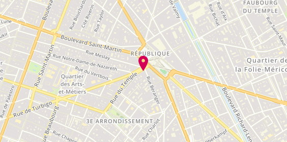 Plan de Marionnaud-Parfumerie, 180 Rue du Temple, 75003 Paris