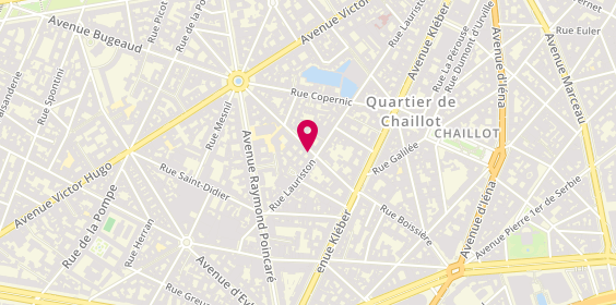 Plan de Clinique du Cheveu, 55 Rue Boissiere, 75116 Paris