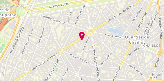 Plan de Centre de Beaute Yves Rocher, 97 avenue Victor Hugo, 75116 Paris