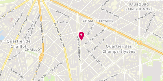 Plan de The Harmonist, 36 avenue George V, 75008 Paris