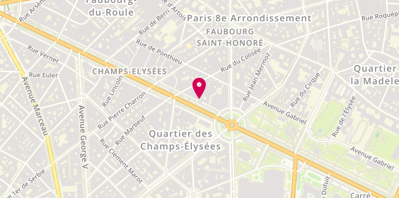 Plan de Thoms Paris, 34 Avenue Champs Elysées, 75008 Paris