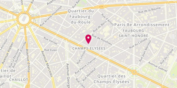 Plan de L'Occitane en Provence, 86 avenue des Champs-Élysées, 75008 Paris