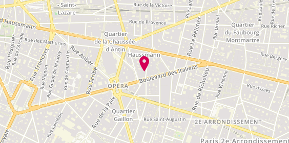 Plan de Fragrance de l'Opéra, 3 Rue du Helder, 75009 Paris