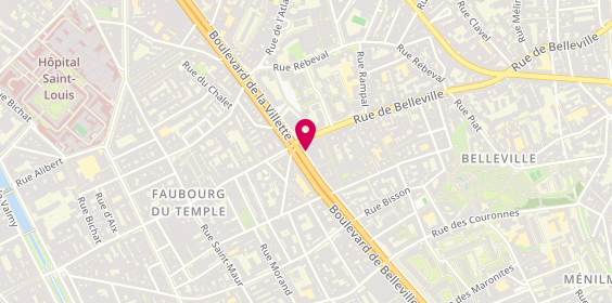 Plan de Parfumerie Liane, 130 Boulevard de Belleville, 75020 Paris