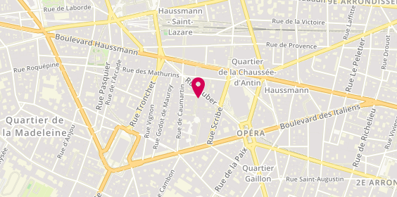 Plan de Fragonard, 5 Rue Boudreau, 75009 Paris