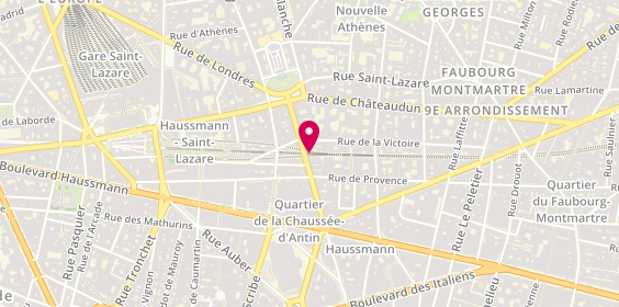 Plan de Centre de Beaute Yves Rocher, 60 Rue de la Chau. d'Antin, 75009 Paris