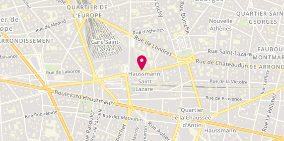 Plan de Marionnaud - Parfumerie & Institut, 94 Rue Saint-Lazare, 75009 Paris