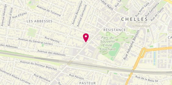 Plan de Marionnaud - Parfumerie & Institut, 46 avenue de la Résistance, 77500 Chelles