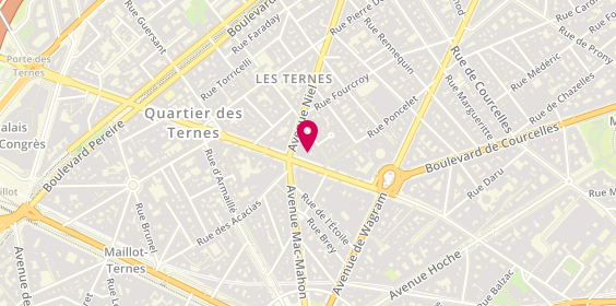 Plan de Centre de Beaute Yves Rocher, 24 avenue des Ternes, 75017 Paris