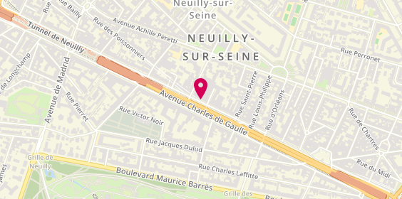 Plan de Marionnaud - Parfumerie & Institut, 110 avenue Charles de Gaulle, 92200 Neuilly-sur-Seine