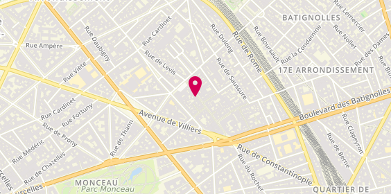 Plan de Centre de Beaute Yves Rocher, 43 rue de Lévis, 75017 Paris