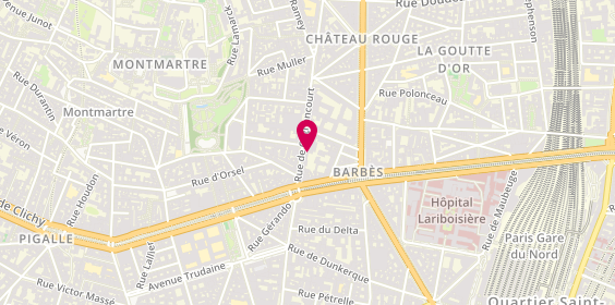 Plan de American Cosmétique, 10 Rue de Clignancourt, 75018 Paris
