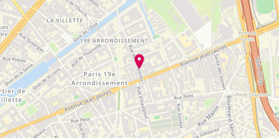 Plan de Shop Ton Huile, 6 Rue Ardennes, 75019 Paris