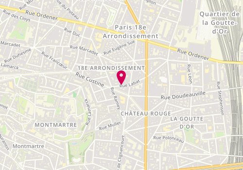 Plan de Monsieur Arsene, 48 Rue Labat, 75018 Paris