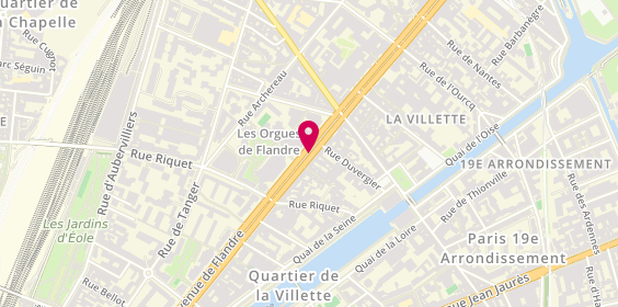 Plan de Yves Rocher, 109 A 115
109 Avenue de Flandre, 75019 Paris