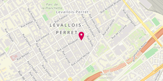 Plan de Centre de Beaute Yves Rocher, 45 Rue du Président Wilson, 92300 Levallois-Perret