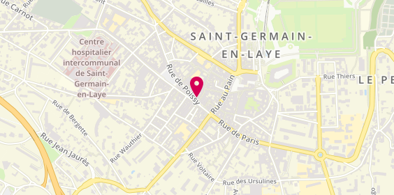Plan de Centre de Beaute Yves Rocher, 4 Rue de Poissy, 78100 Saint-Germain-en-Laye