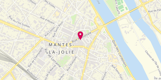 Plan de Séphora Mantes la Jolie, 41 Rue Nationale, 78200 Mantes-la-Jolie