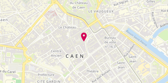 Plan de Centre de Beaute Yves Rocher, 2 Rue du Moulin, 14000 Caen