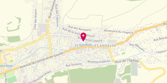Plan de Yves Rocher, 6 Place Nicolas Poussin, 27700 Les Andelys