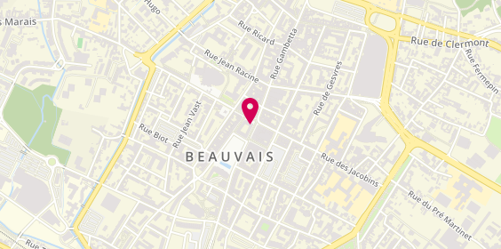 Plan de Centre de Beaute Yves Rocher, 13 Rue Carnot, 60000 Beauvais